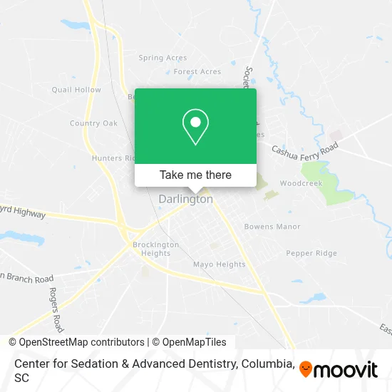 Center for Sedation & Advanced Dentistry map