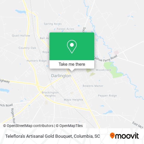 Teleflora's Artisanal Gold Bouquet map