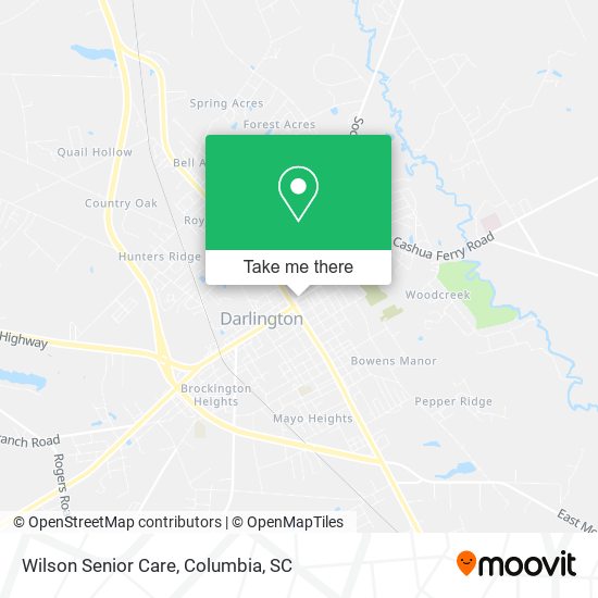 Wilson Senior Care map