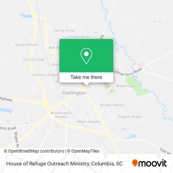 House of Refuge Outreach Ministry map