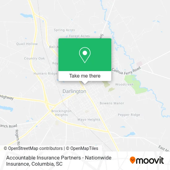 Accountable Insurance Partners - Nationwide Insurance map