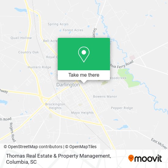 Thomas Real Estate & Property Management map