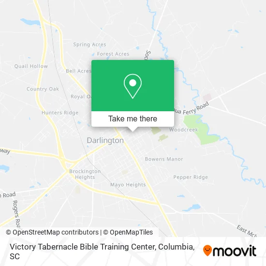 Victory Tabernacle Bible Training Center map