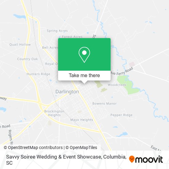 Mapa de Savvy Soiree Wedding & Event Showcase