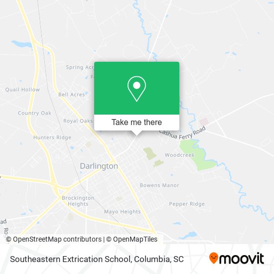 Southeastern Extrication School map