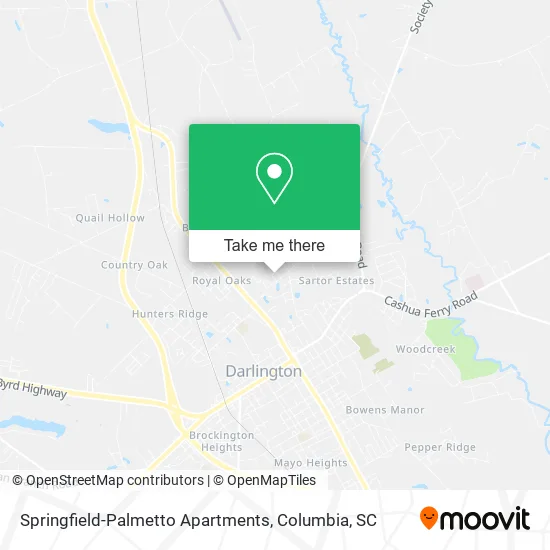 Springfield-Palmetto Apartments map