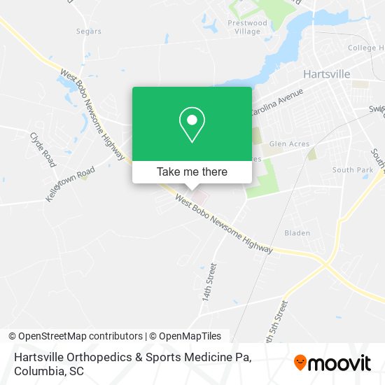 Hartsville Orthopedics & Sports Medicine Pa map