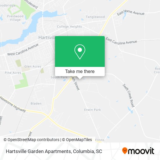 Mapa de Hartsville Garden Apartments