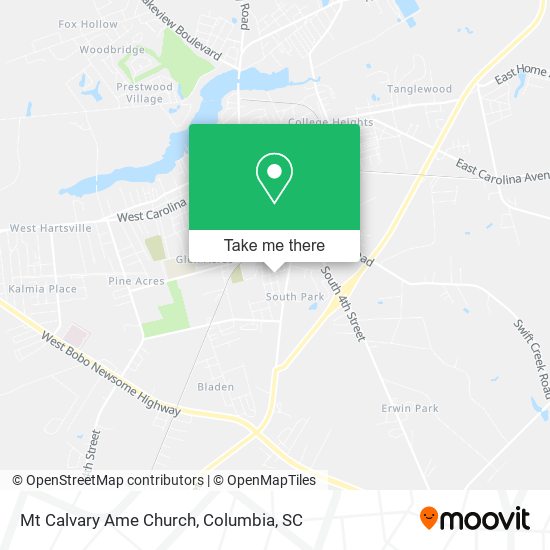 Mt Calvary Ame Church map