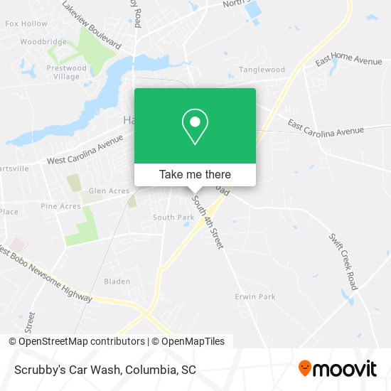Scrubby's Car Wash map