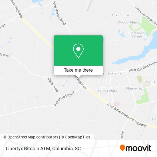 Mapa de Libertyx Bitcoin ATM