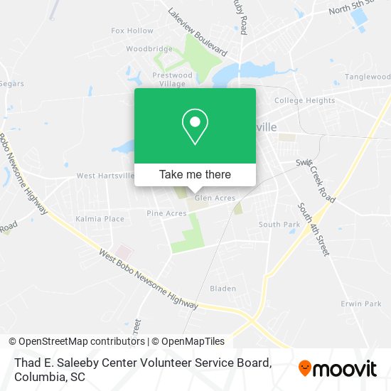 Mapa de Thad E. Saleeby Center Volunteer Service Board