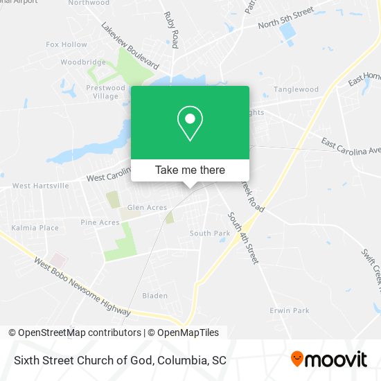 Sixth Street Church of God map