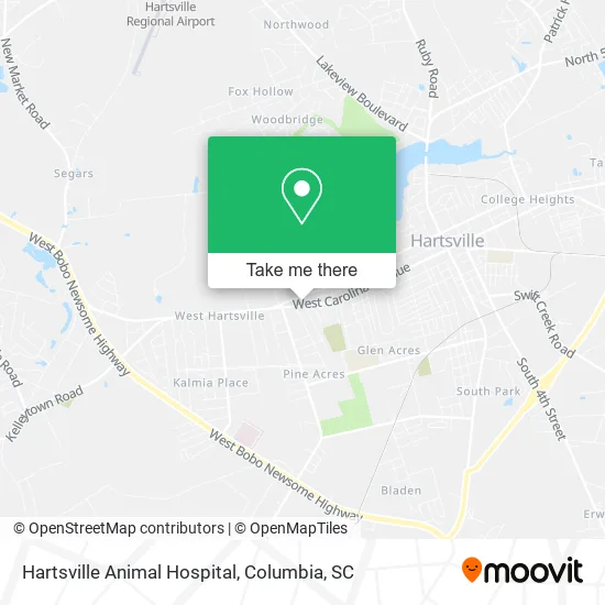 Hartsville Animal Hospital map