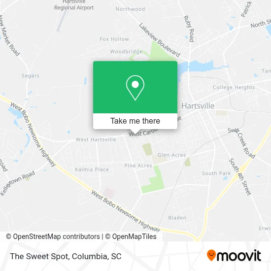 The Sweet Spot map