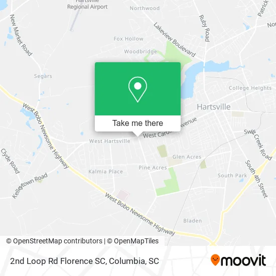 2nd Loop Rd Florence SC map