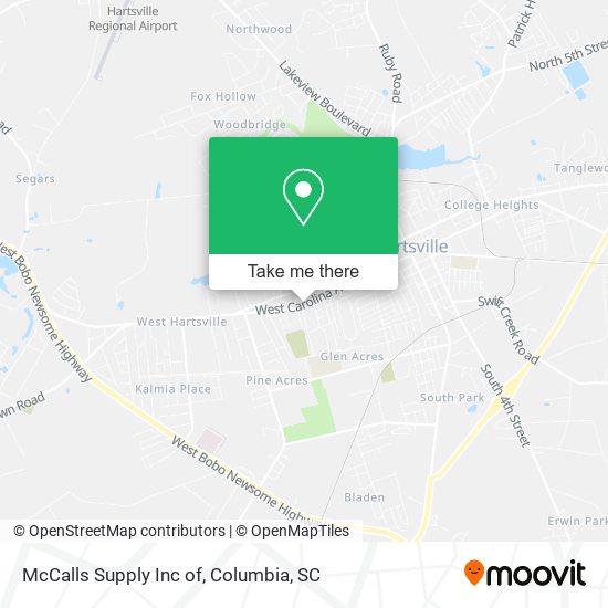 McCalls Supply Inc of map