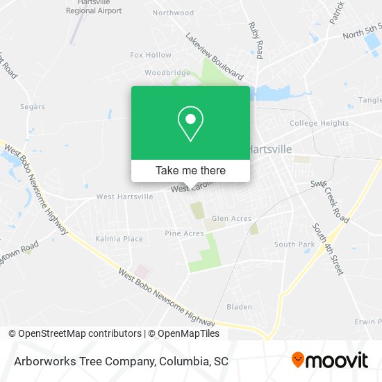 Arborworks Tree Company map