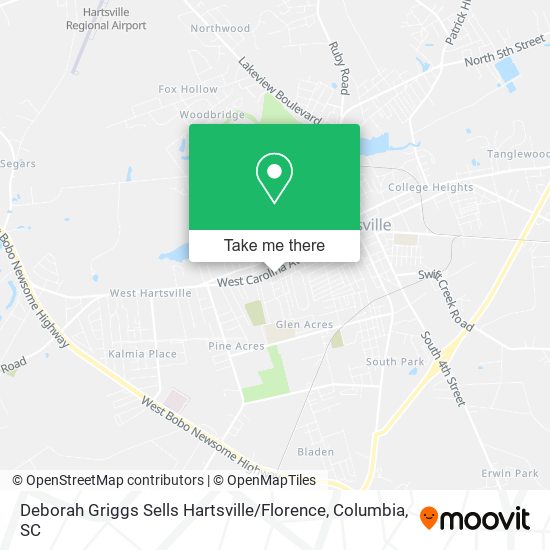 Mapa de Deborah Griggs Sells Hartsville / Florence