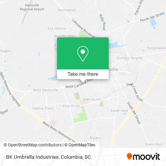 Mapa de BK Umbrella Industries