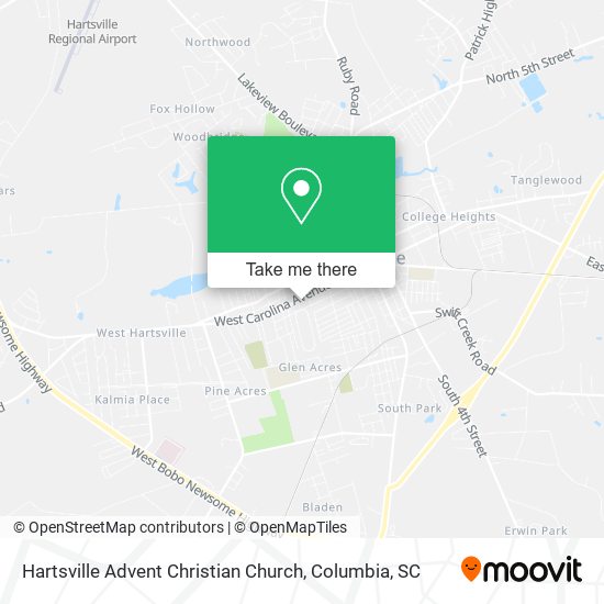 Hartsville Advent Christian Church map