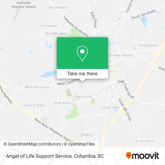 Angel of Life Support Service map