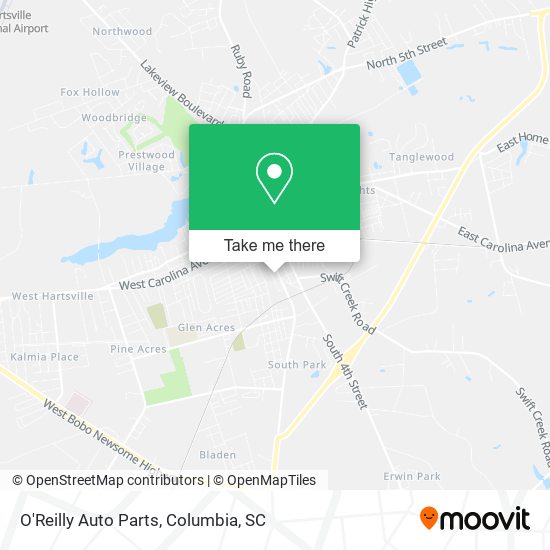 O'Reilly Auto Parts map