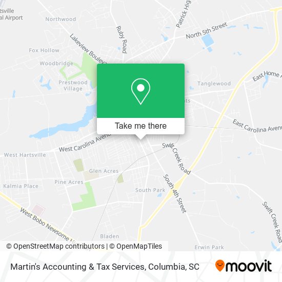 Martin's Accounting & Tax Services map