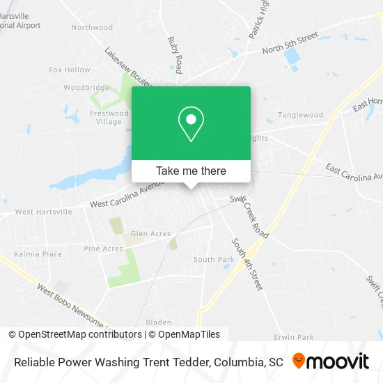 Reliable Power Washing Trent Tedder map