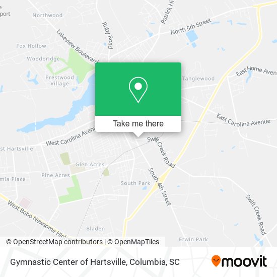 Gymnastic Center of Hartsville map