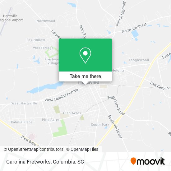 Carolina Fretworks map