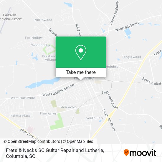Frets & Necks SC Guitar Repair and Lutherie map