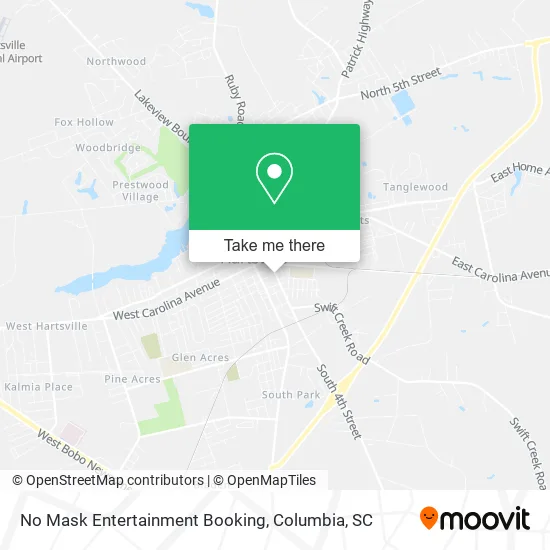 No Mask Entertainment Booking map