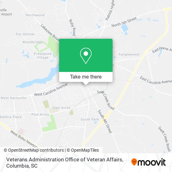 Mapa de Veterans Administration Office of Veteran Affairs