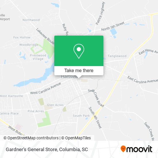 Gardner's General Store map