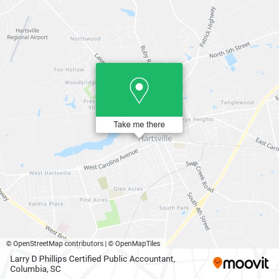 Larry D Phillips Certified Public Accountant map