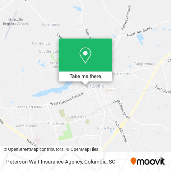 Mapa de Peterson Walt Insurance Agency