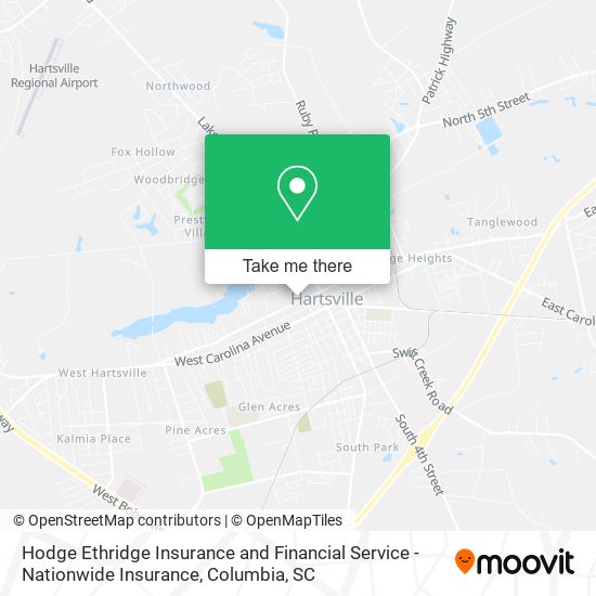 Mapa de Hodge Ethridge Insurance and Financial Service - Nationwide Insurance