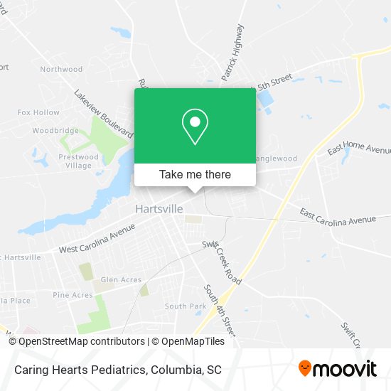Caring Hearts Pediatrics map