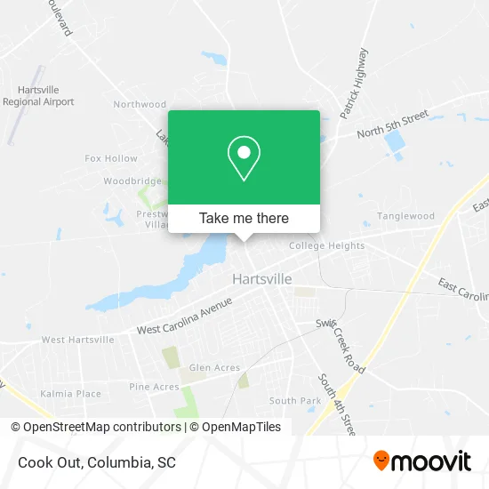 Cook Out map