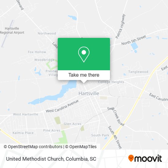 United Methodist Church map