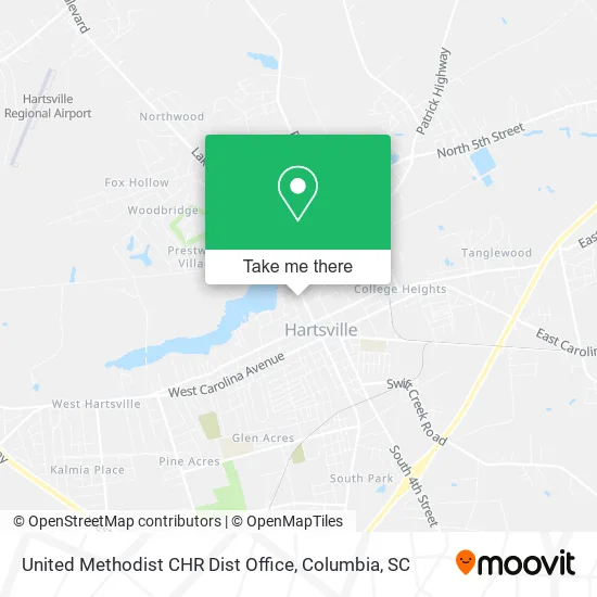 United Methodist CHR Dist Office map