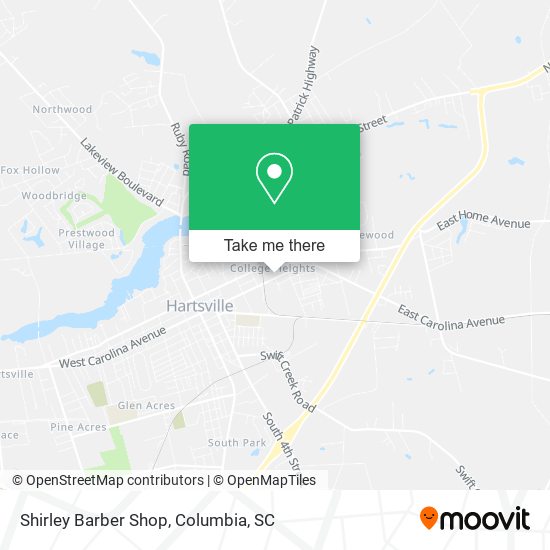 Shirley Barber Shop map