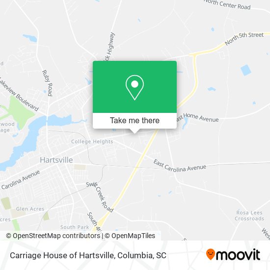 Carriage House of Hartsville map