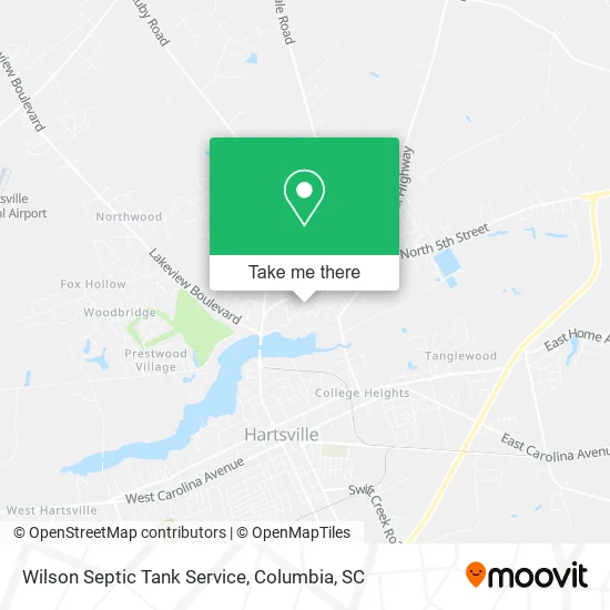 Wilson Septic Tank Service map