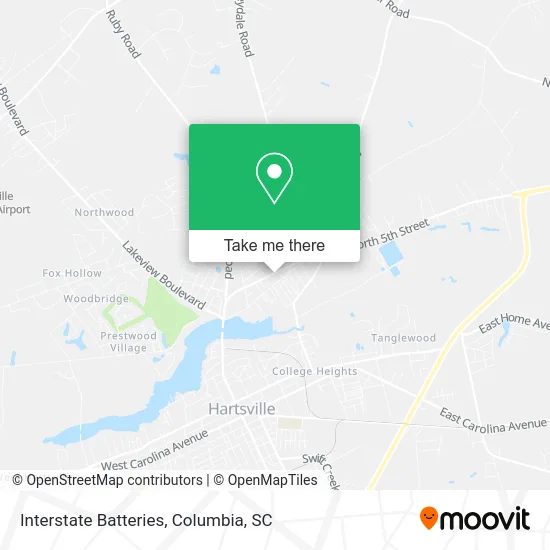 Interstate Batteries map
