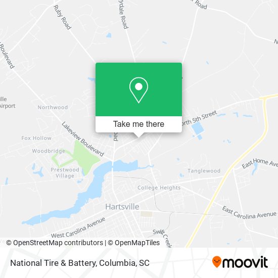 National Tire & Battery map