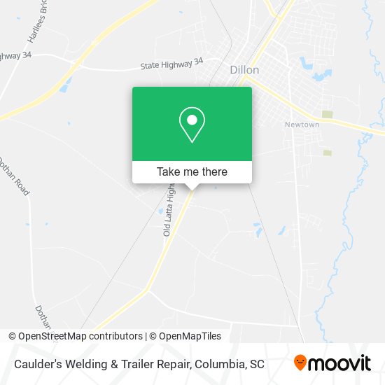 Caulder's Welding & Trailer Repair map