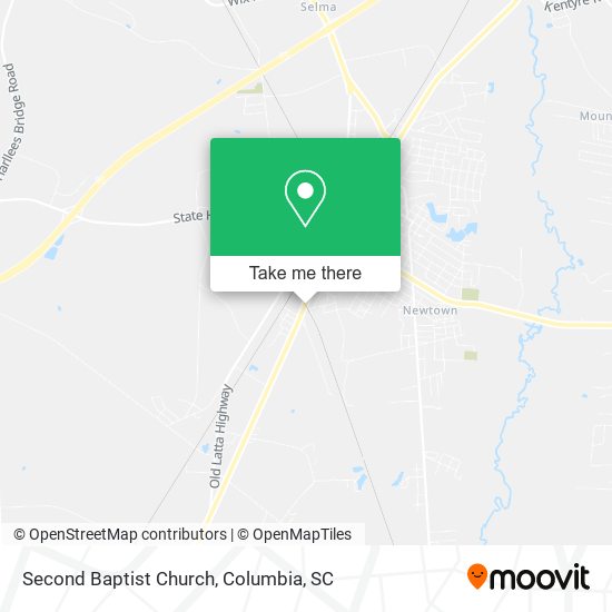 Second Baptist Church map