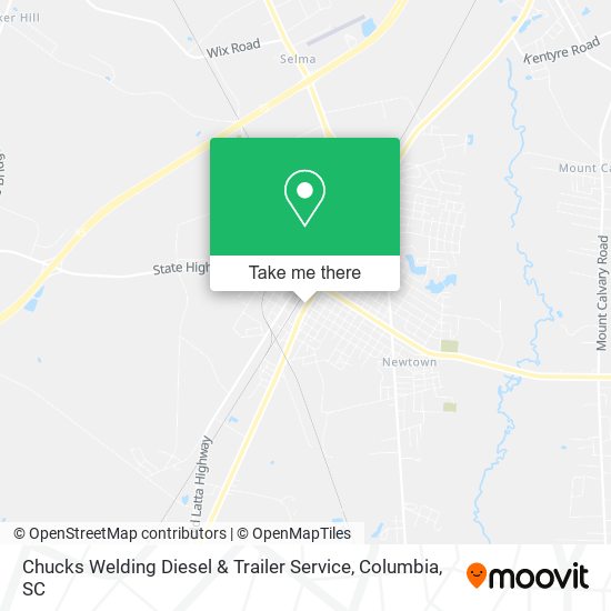 Chucks Welding Diesel & Trailer Service map